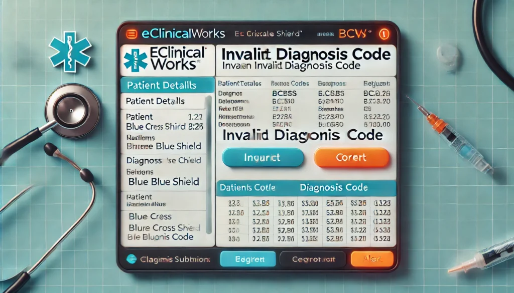 BCBS Claim Incorrect Diagnosis Code